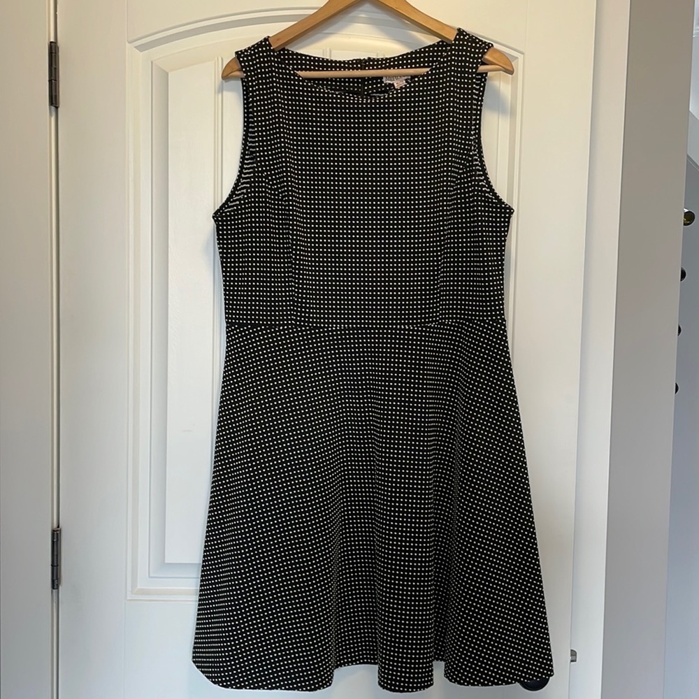 EC Merona Black and White Dot Dress - Size XL